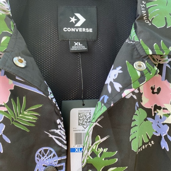 NWT Converse Floral Rain Coat - Picture 3 of 3